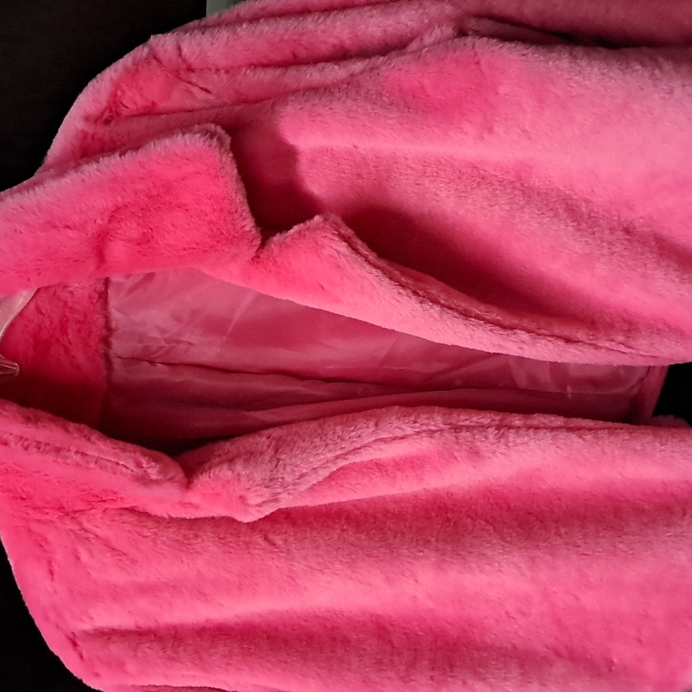 Cozy Hot Pink Womens Jacket - Picture 2 of 3